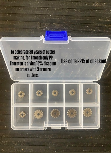 Use code PP15 for 15% discount on orders 3 or more cutters